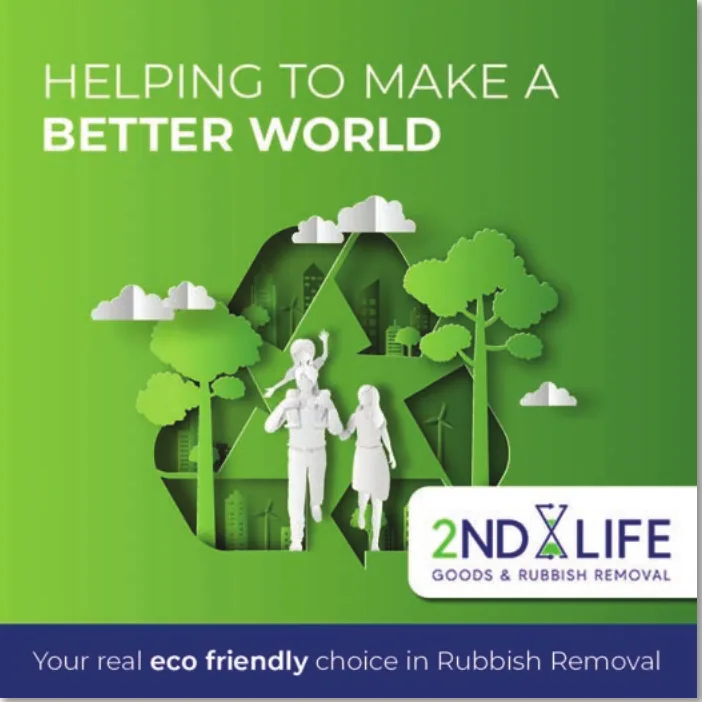Rubbish removal ad: helping to make a better world