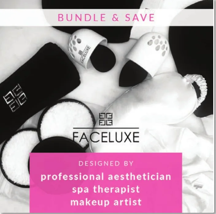 Beauty bundle ad by a professional aesthetician