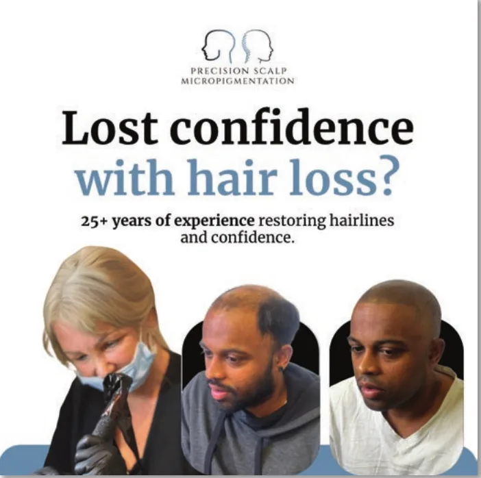 Hair restoration clinic advertising creative