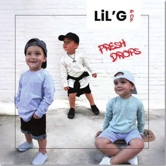 Kids fashion ad: fresh drops