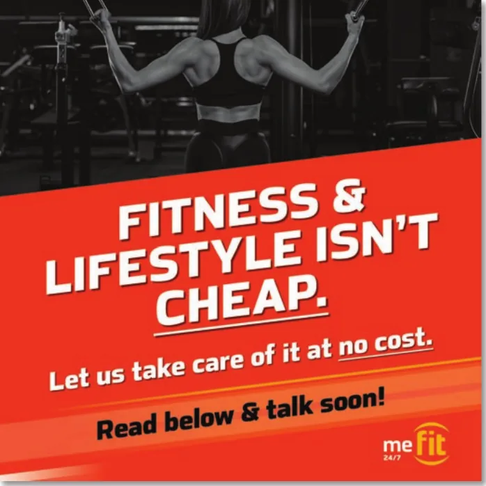 Gym ad: fitness and lifestyle isn&rsquo;t cheap