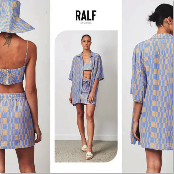 Fashion lookbook ad triptych