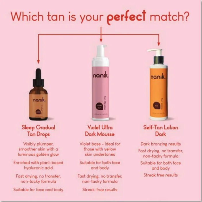 Self-tan ad: which tan is your perfect match
