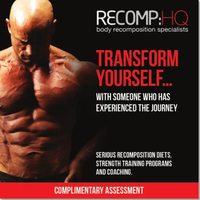 Body recomposition ad: transform yourself