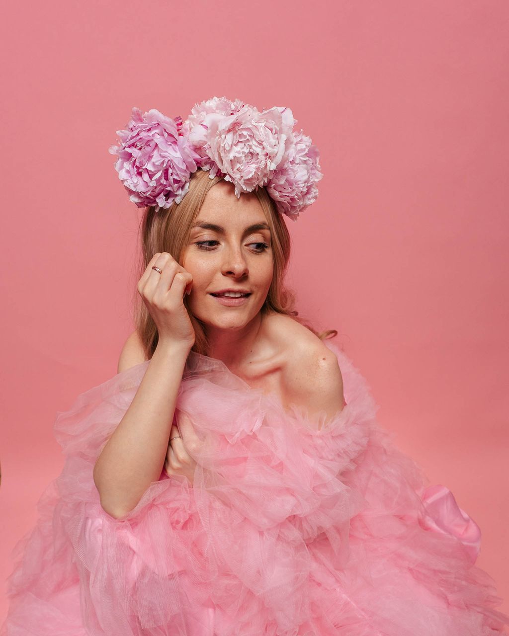Studio portrait from a brand shoot